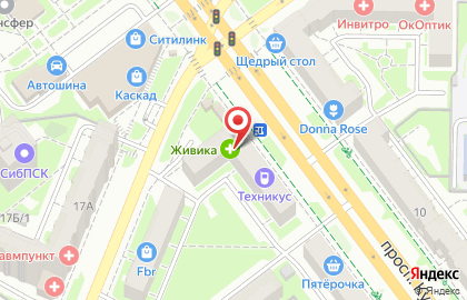 Салон красоты Императрица в Куйбышевском районе на карте