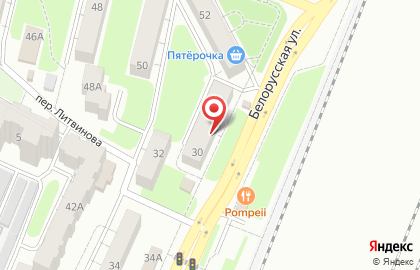 Салон красоты Гримерка на Белорусской улице на карте