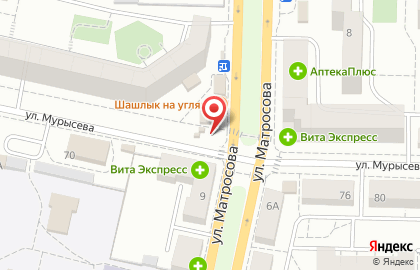Магазин овощей и фруктов на улице Матросова на карте