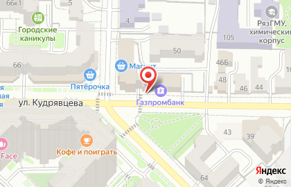 Банкомат Газпромбанк в Рязани на карте