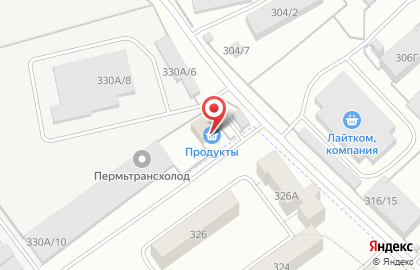 Продуктовый магазин в Перми на карте