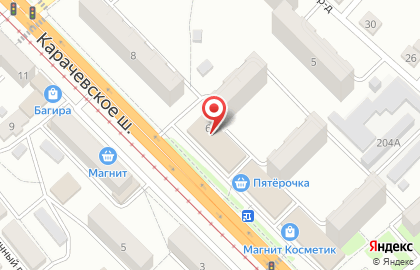 Правильный цыпленок на Карачевском шоссе на карте