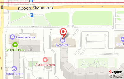 Мебельный салон Престиж на проспекте Ямашева на карте
