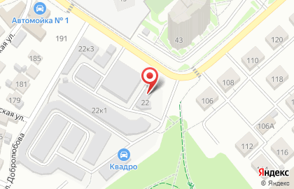 Шиномонтажная мастерская в Октябрьском районе на карте