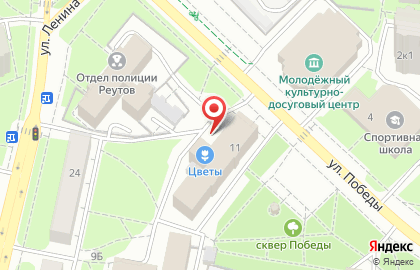 Аист на улице Победы на карте