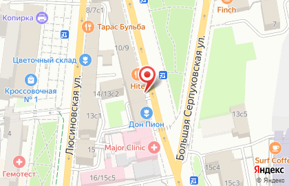 Банкомат МосОблБанк на Серпуховской на карте