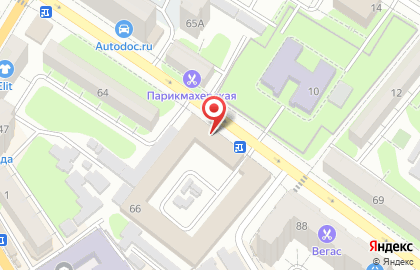 Продуктовый магазин в Саратове на карте