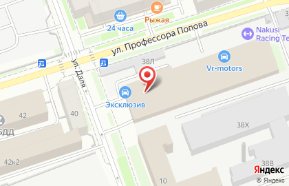 Автосервис VR Motors на улице Профессора Попова на карте