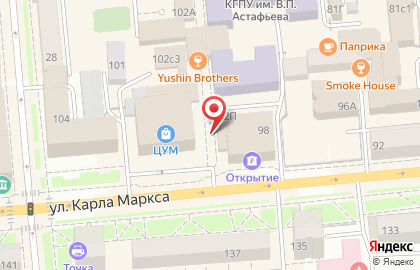 Магазин головных уборов и купальников, ИП Пташкина Л.В. на карте