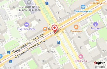 Микрокредитная компания Zaymvkli в Василеостровском районе на карте