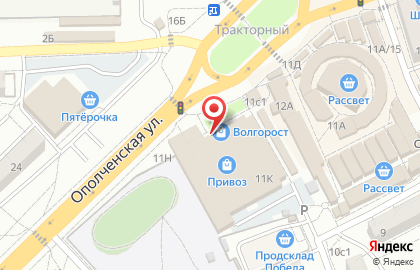 Магазин бытовой техники и электроники Эльдорадо в Тракторозаводском районе на карте