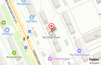 Массажный кабинет на Нефтезаводской улице на карте