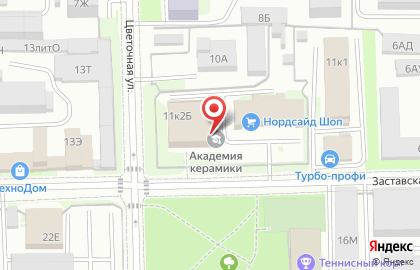Академия Керамики в Санкт-Петербурге на карте
