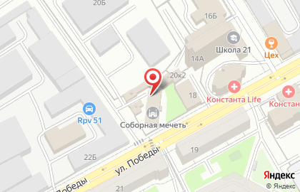 Мечеть в Ярославле на карте