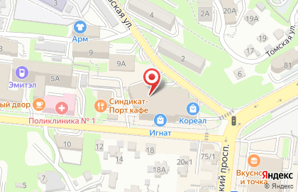 Магазин одежды Letto в Фрунзенском районе на карте