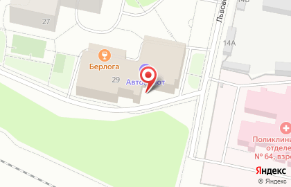Автостоянка Вояджер в Красногвардейском районе на карте