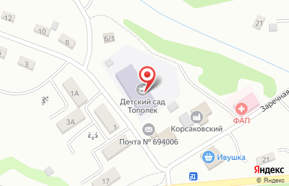 Тополёк, с. Чапаево на карте