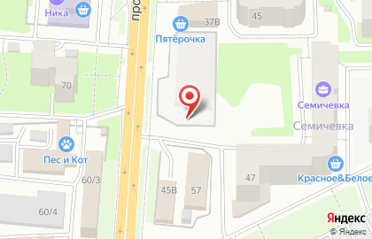 Автостоянка в Смоленске на карте