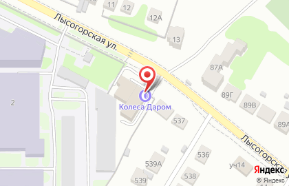 Шинный центр Колеса Даром в Нижегородском районе на карте