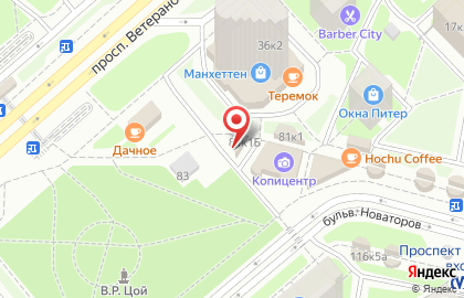 Магазин хлебобулочных изделий на бульваре Новаторов, 79 к11 на карте