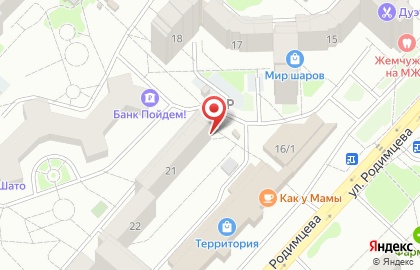 Киоск по продаже фруктов и овощей в Дзержинском районе на карте