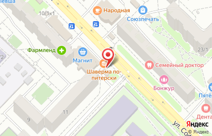 Цветочная компания Флоранж на улице Мубарякова на карте