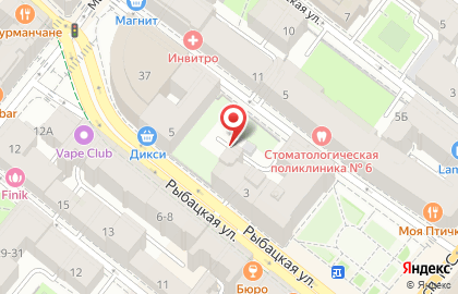 Бутик элитной одежды Мистерия в Петроградском районе на карте