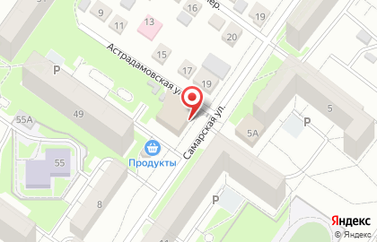 Супермаркет Пятёрочка на Самарской улице на карте