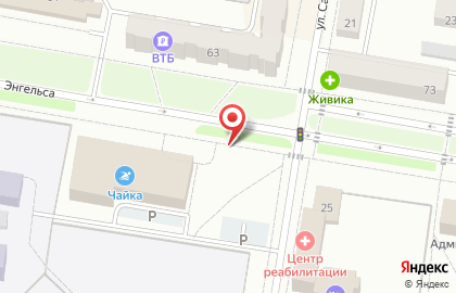 Киоск по продаже хлебобулочных изделий на улице Энгельса на карте