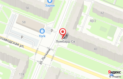 Ломбард Ломбард-св на Петрозаводской улице на карте