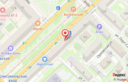 Магазин мужской одежды Kanzler в Центральном районе на карте