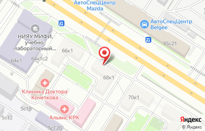 Продовольственный магазин в Москве на карте