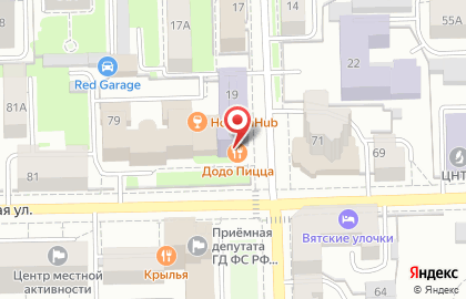 Пиццерия Додо Пицца на Преображенской улице на карте