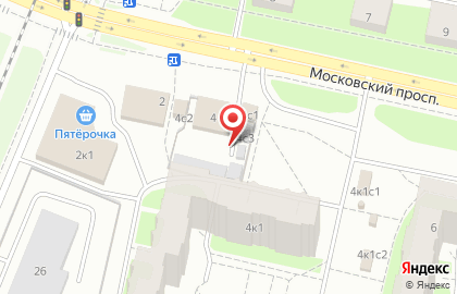 Киоск по продаже овощей и фруктов на Московском проспекте на карте