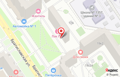 Ваша Квартира на Братиславской улице на карте