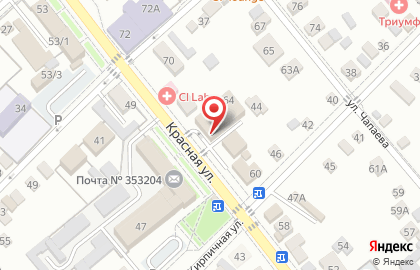 Супермаркет Пятёрочка на Красной улице, 64 на карте