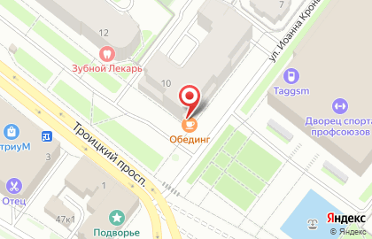 Столовая Калитка в Архангельске на карте