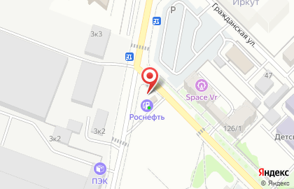 АЗС в Иркутске на карте