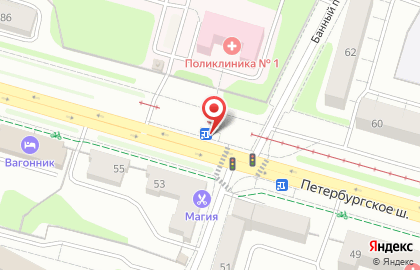 Цветочный киоск на Петербургском шоссе на карте