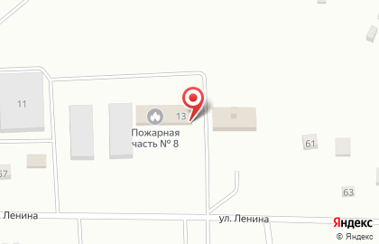 Пожарная часть №8 на улице Ленина на карте