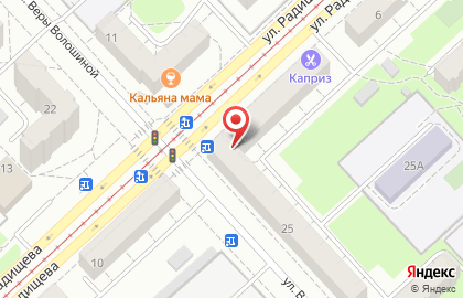 Магазин разливных напитков Крюгер на улице Радищева на карте