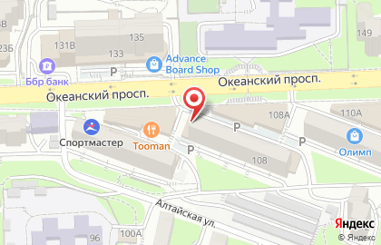 Ателье Мастер-ДВ в Первореченском районе на карте