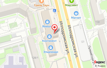 ТЦ Континент в Новосибирске на карте