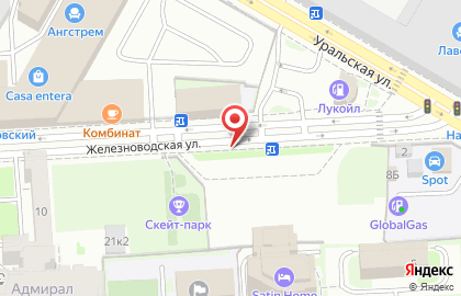 ОАО Банкомат, КБ Петрокоммерц на Железноводской улице на карте