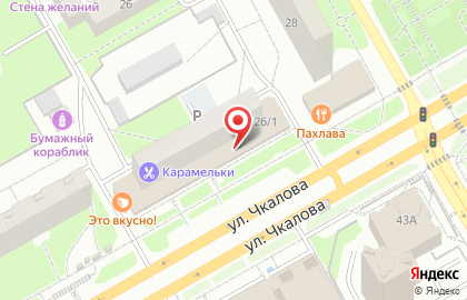 Супермаркет Пятёрочка в Ленинском районе на карте