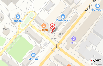 Пекарня ХлебБери на Ульяновском шоссе на карте