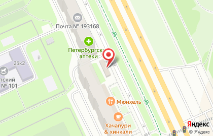 Магазин фруктов и овощей на проспекте Большевиков на карте