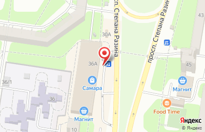 Магазин тканей и швейной фурнитуры Модница в Автозаводском районе на карте