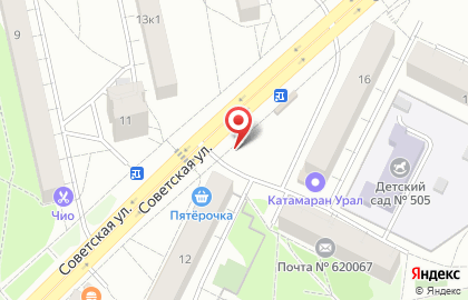 Киоск по продаже фруктов и овощей в Кировском районе на карте
