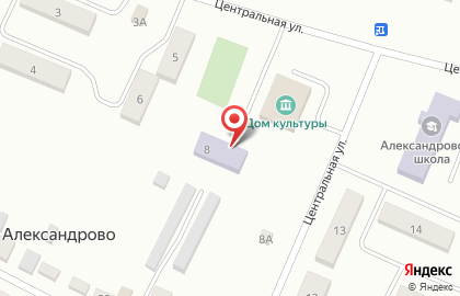 Александровский детский сад на Центральной улице на карте